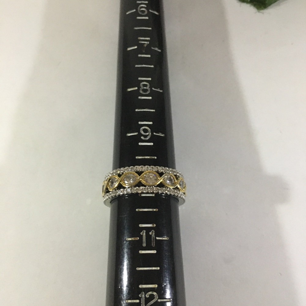 SP-GF CZ RING SIZE 10 - Picture 3 of 3